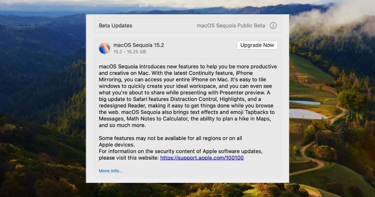 macOS 15.2 Public Beta: Enhanced Productivity and AI Integration