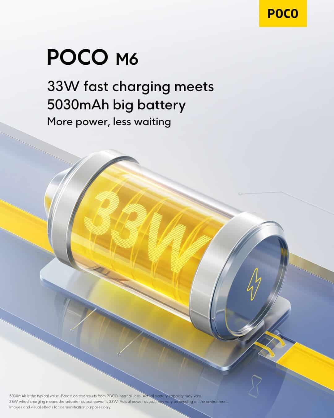 Poco M6 4G battery